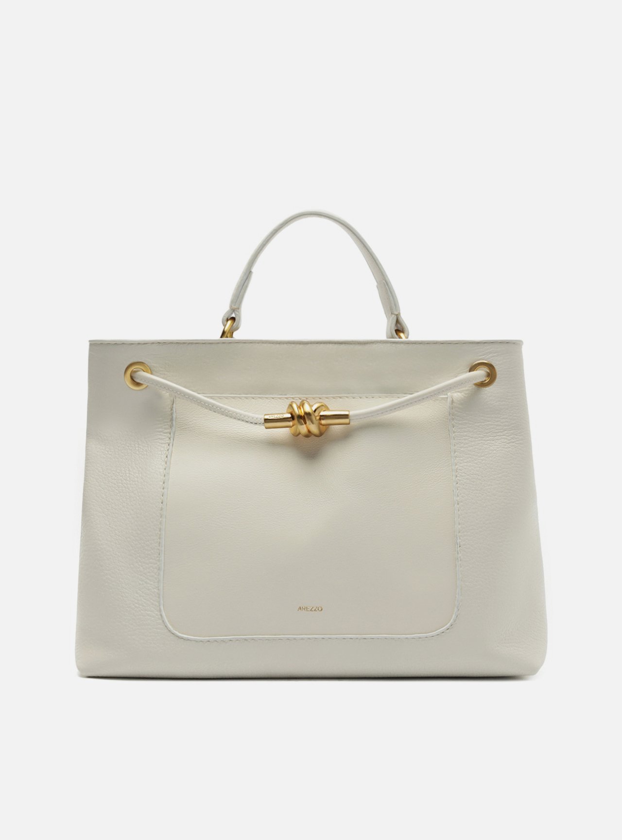 Bolsa Tote Branca Couro Helena Grande — foto 1