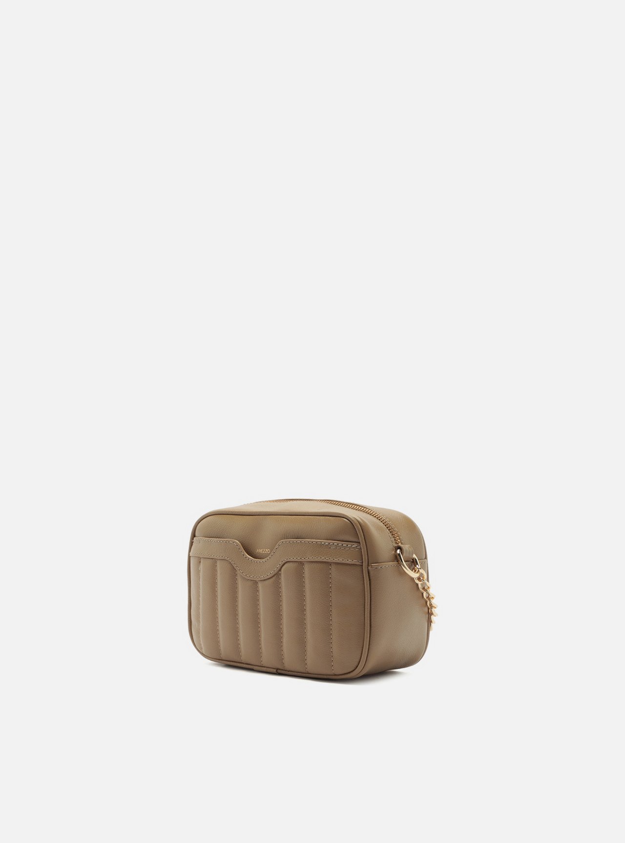 Bolsa Tiracolo Cinza Couro Francine Pequena — foto 2