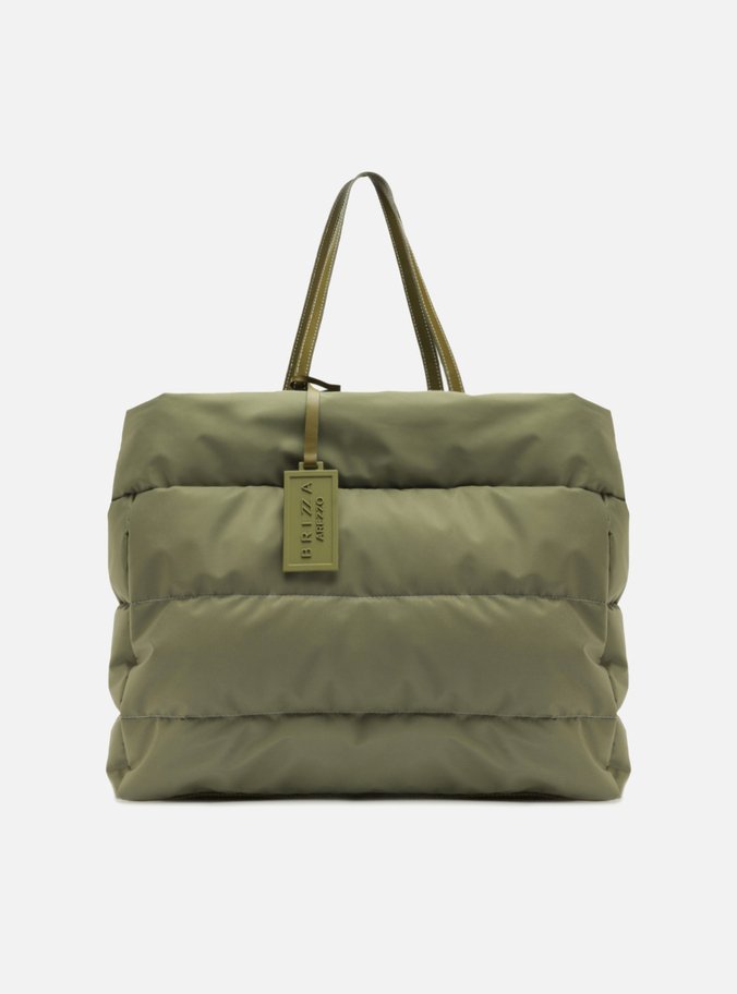 Bolsa Shopping Verde Nylon Gigi Grande