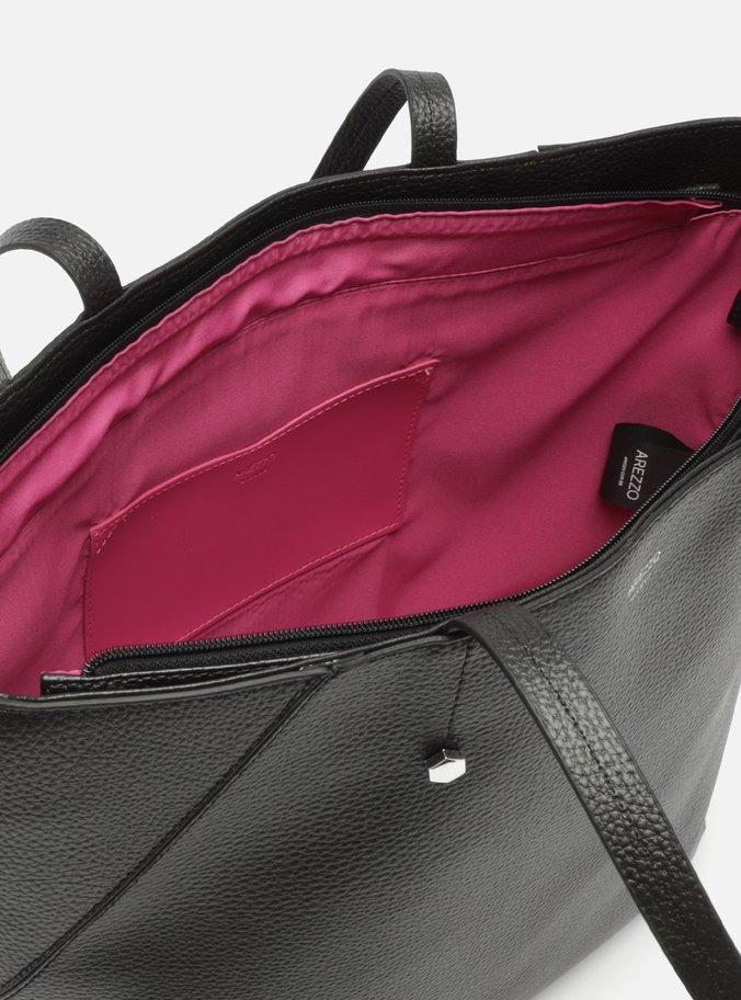 Bolsa Shopping Preta Grande Rebites