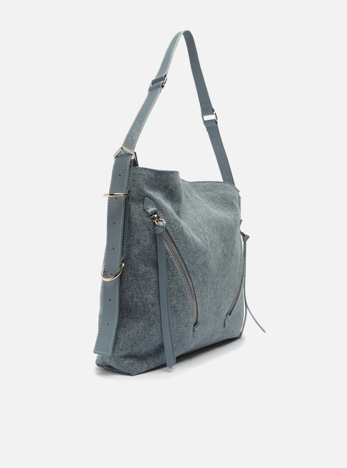 Bolsa Hobo Azul Jeans Alicia Grande