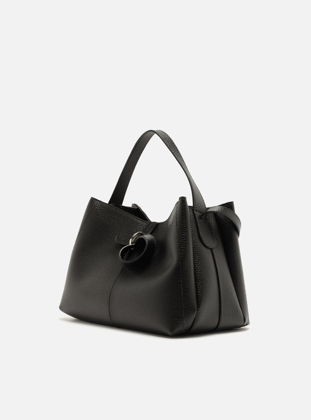 Bolsa Tote Preta Média Laço — foto 2