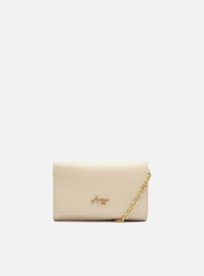 Bolsa Tiracolo Off White Couro Pequena Logo