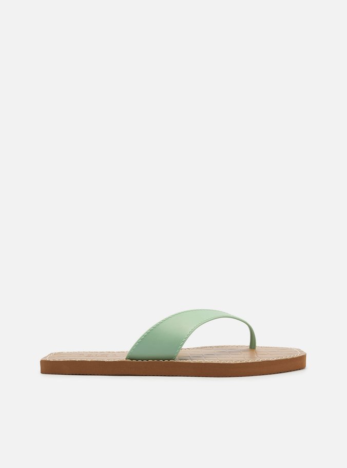 Sandália Multicolorida Tira Verde Brizza