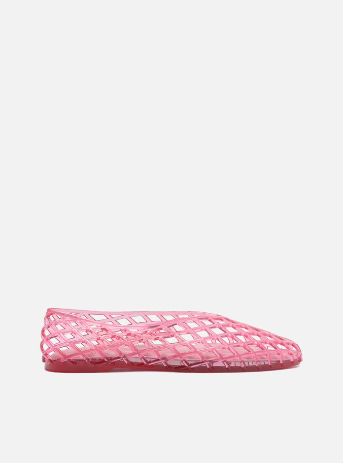 Sapatilha Rosa Bico Redondo Jelly Tressê
