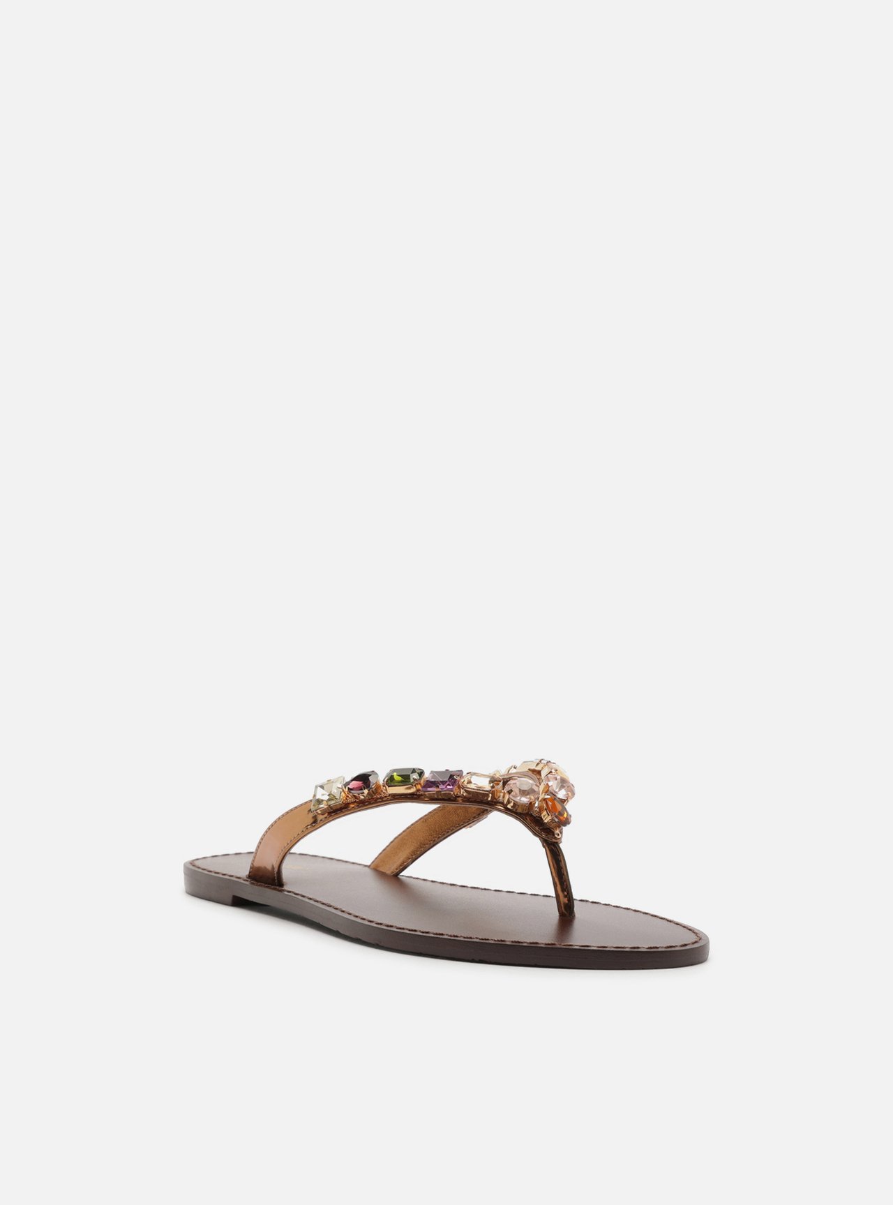 Rasteira Bronze Flip Flop Pedrarias — foto 2