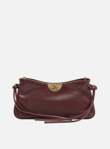 Arezzo — Bolsa Shoulder Vermelha Couro Grande Corrente