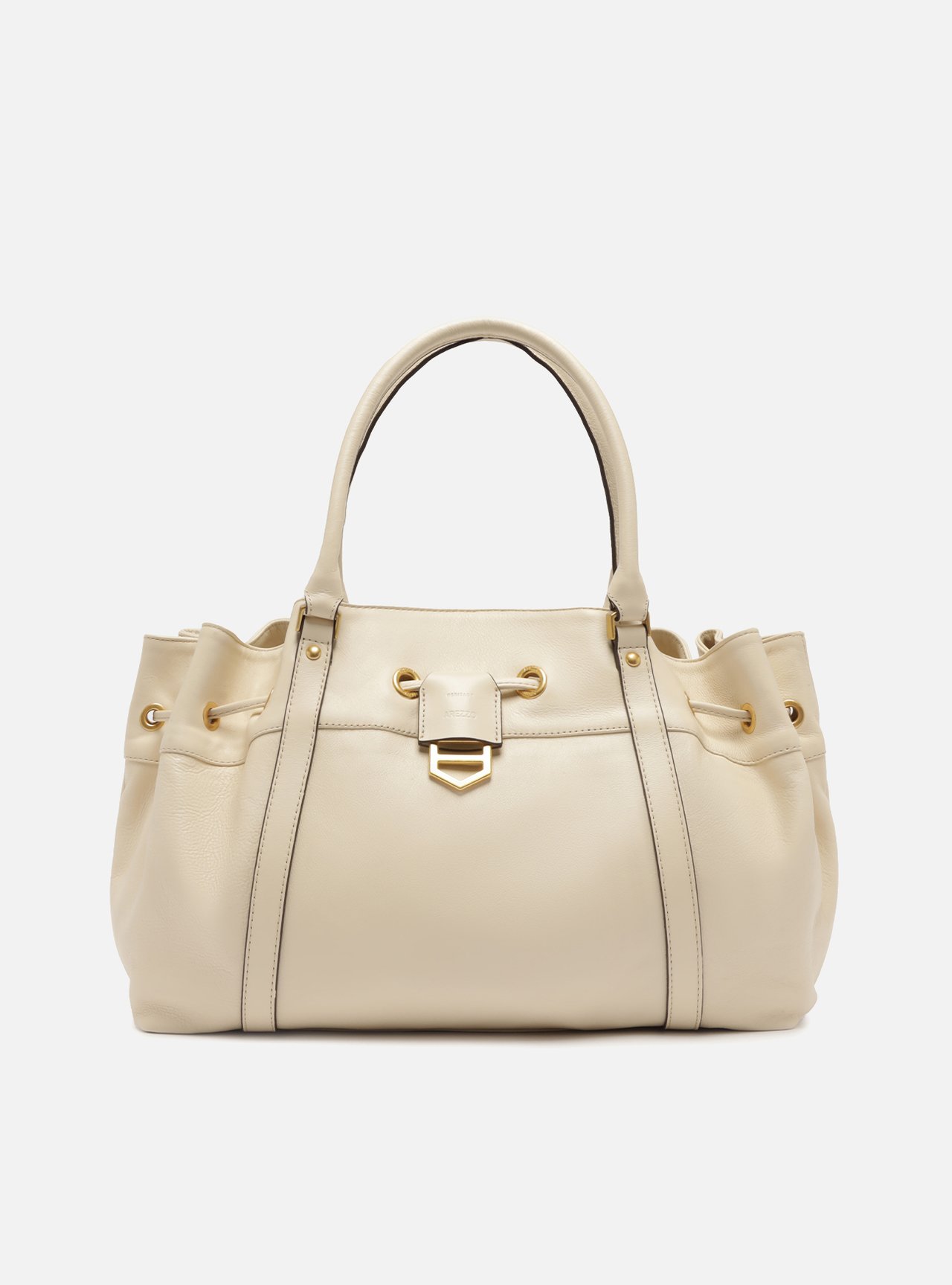 Bolsa Shopping Branca Couro Alicia Média | Arezzo