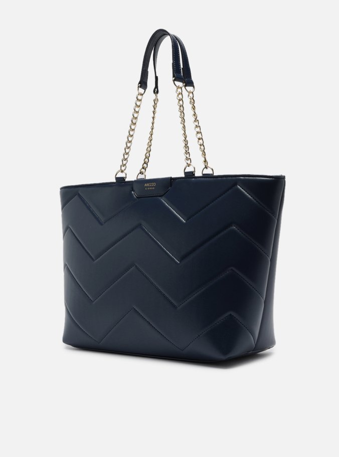 Bolsa Shopping Azul Giorno Grande Matelassê