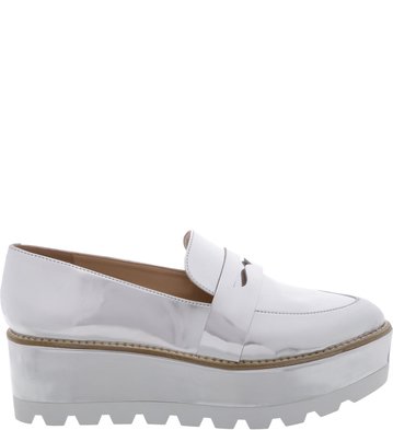 Mocassim Clássico Flatform Silver