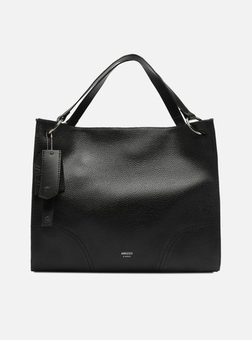 Bolsa Hobo Preta Grande Tiras Alças