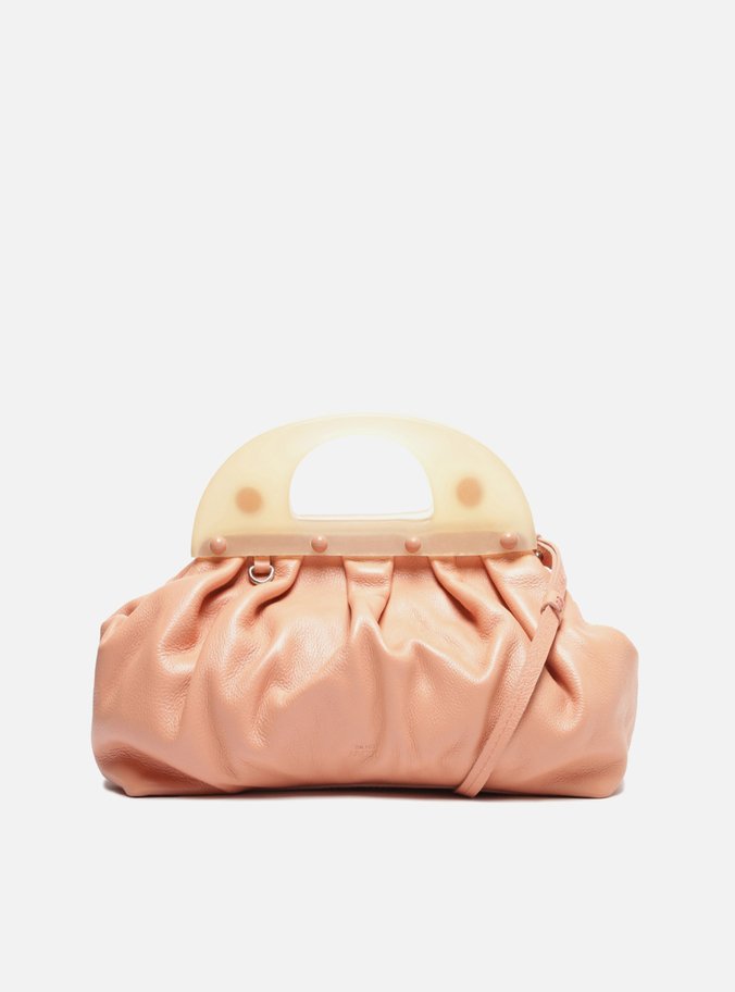 Clutch Rosa Couro Clarissa Média