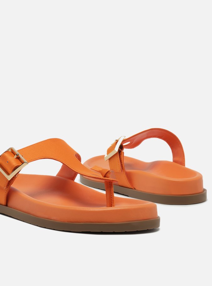 Papete Laranja Cetim Bico Redondo