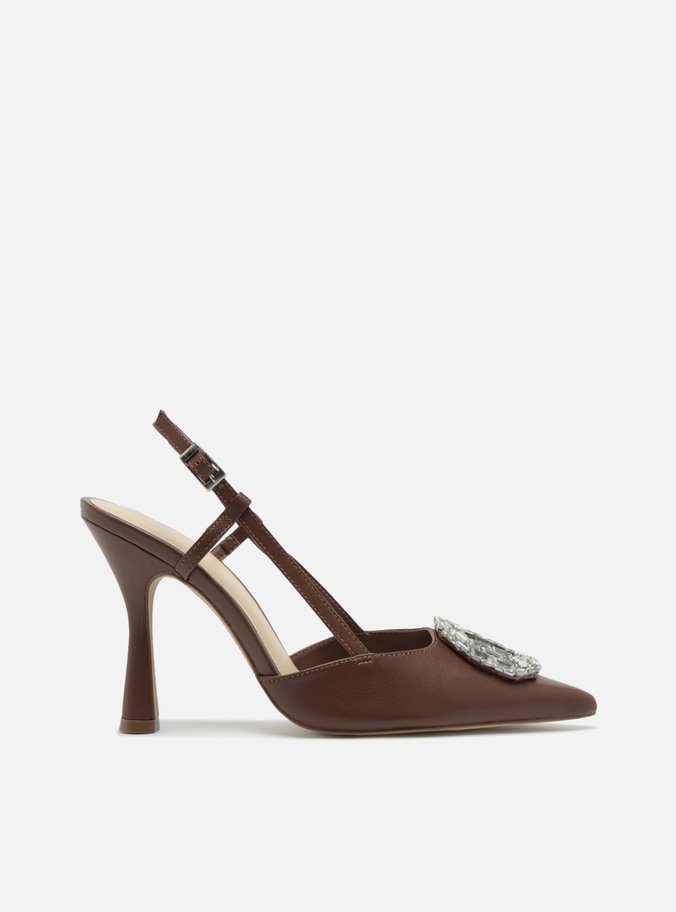 Scarpin Marrom Salto Alto