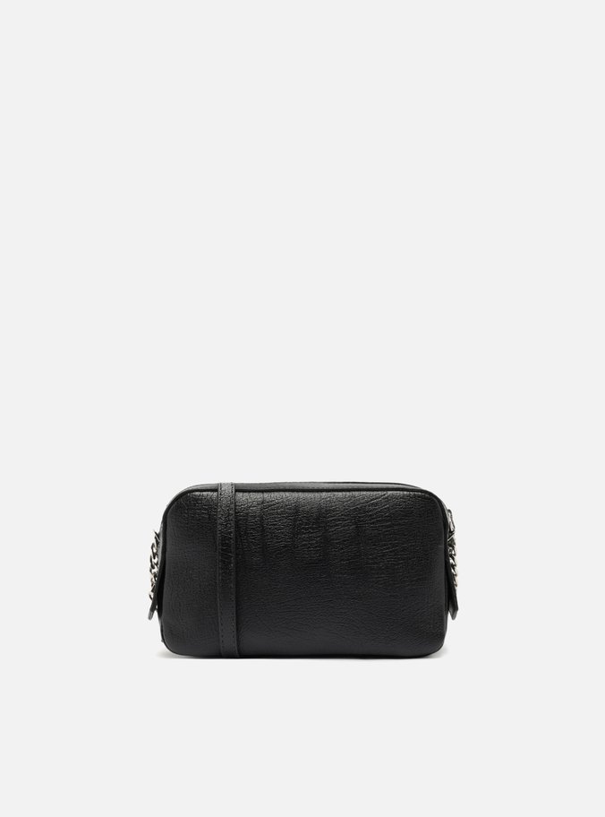 Bolsa Tiracolo Preta Couro Abraccio 2.0 Pequena