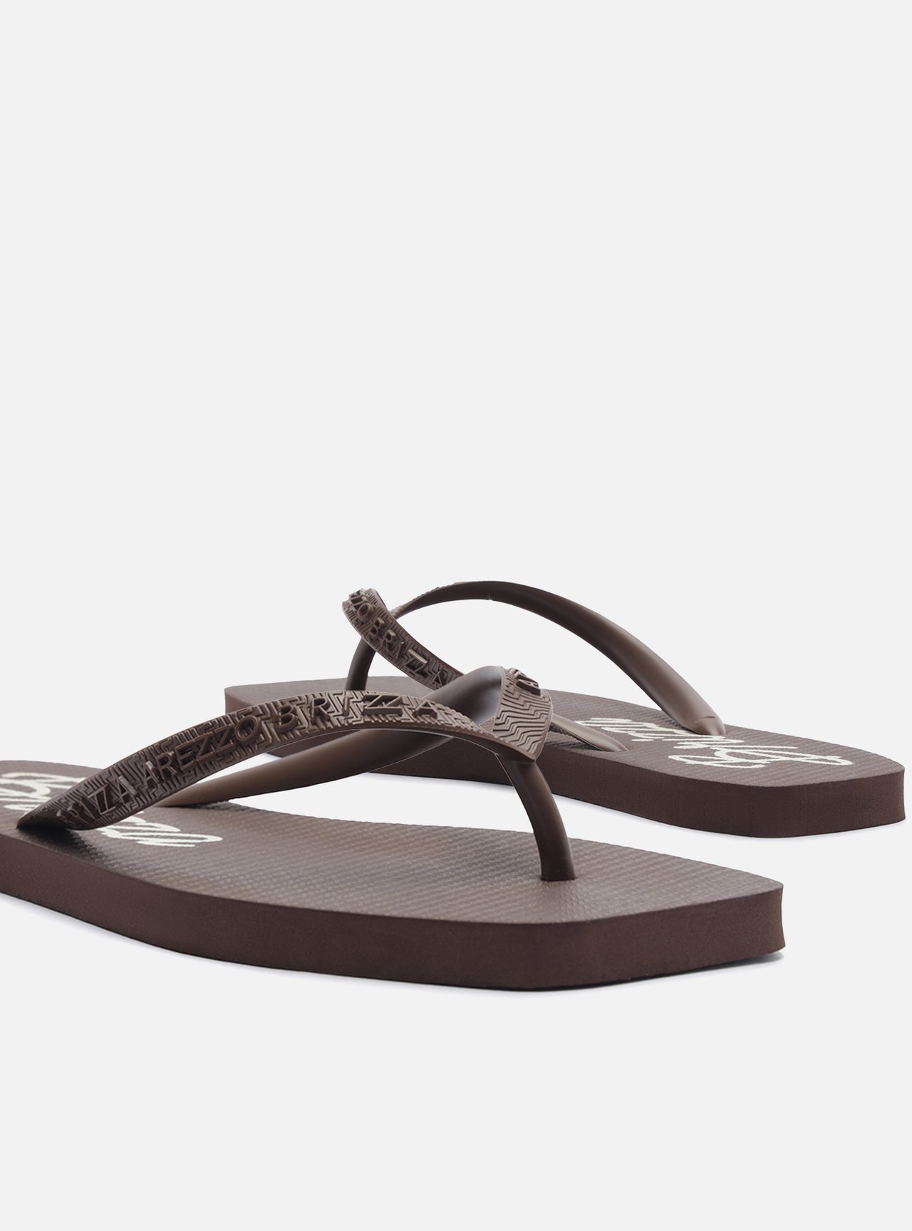 Chinelo de Dedo Marrom Flatform Brizza — foto 4