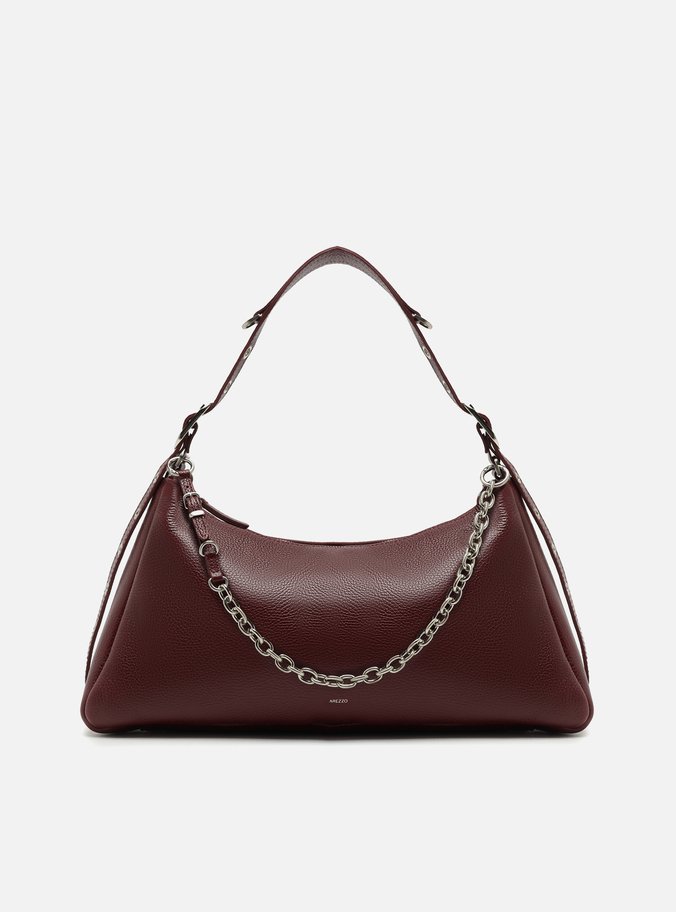 Bolsa Tiracolo Vermelha Couro Grande Bag Charm
