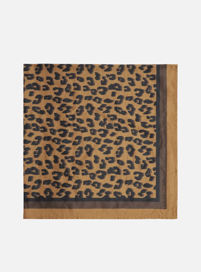 Maxi Lenço Animal Print Cetim Brizza