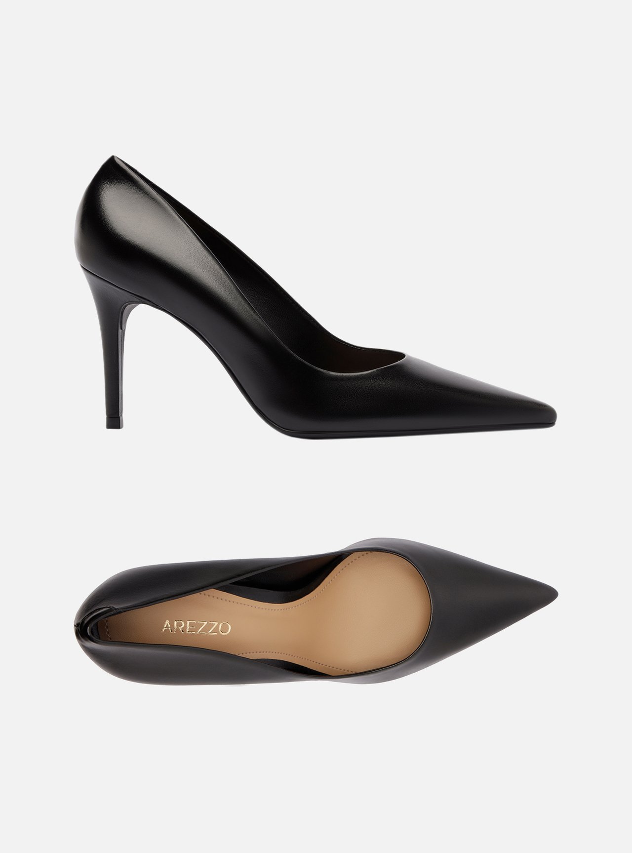 Scarpin Couro Preto — foto 5