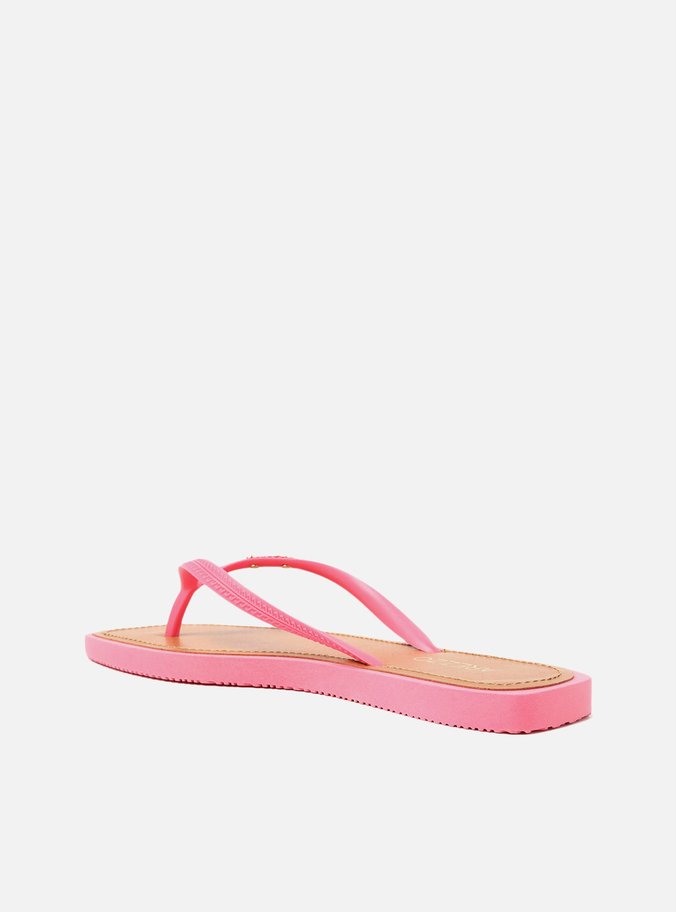 Chinelo de Dedo Rosa Bico Quadrado Brizza