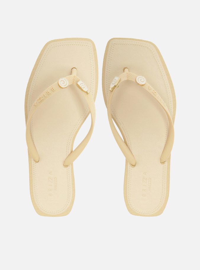 Chinelo Off White Recouro Square Bacio Di Latte