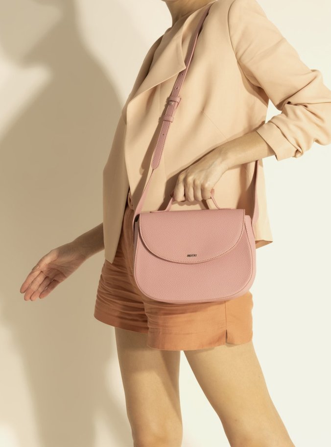 Bolsa Tiracolo Rosa Média