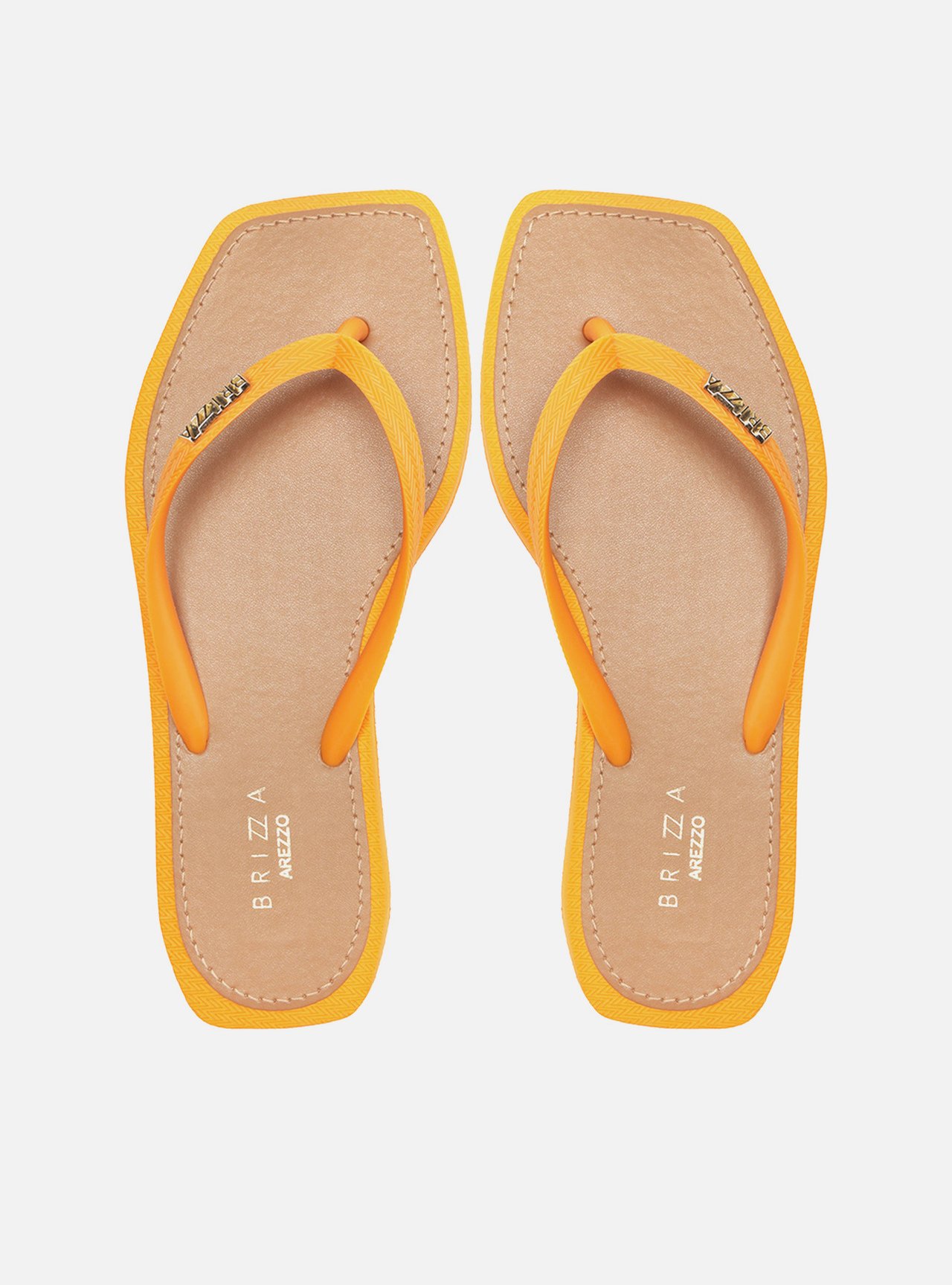 Chinelo de Dedo Laranja Square Recouro Brizza — foto 1