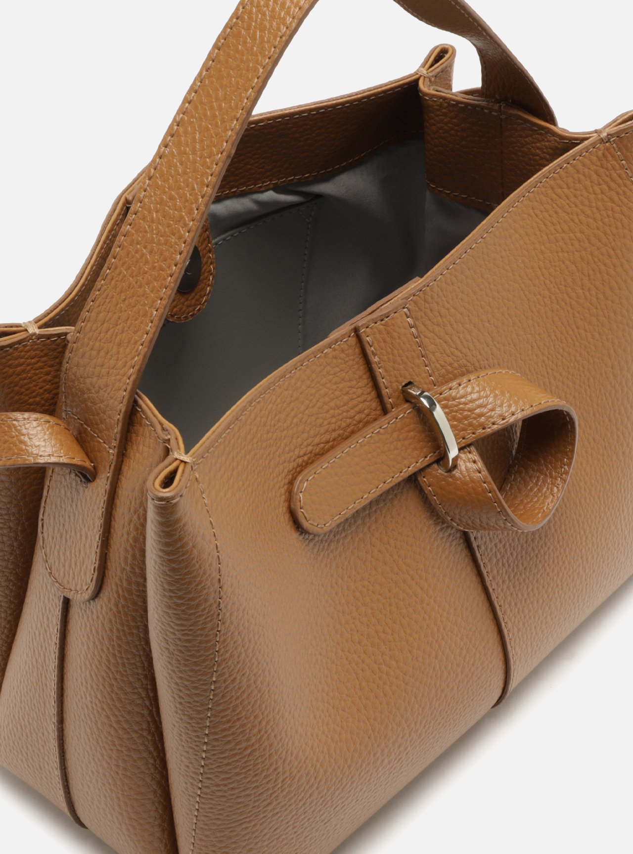 Bolsa Tote Marrom Média Laço — foto 4