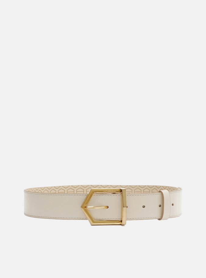 Cinto Off-White Couro Médio Victória