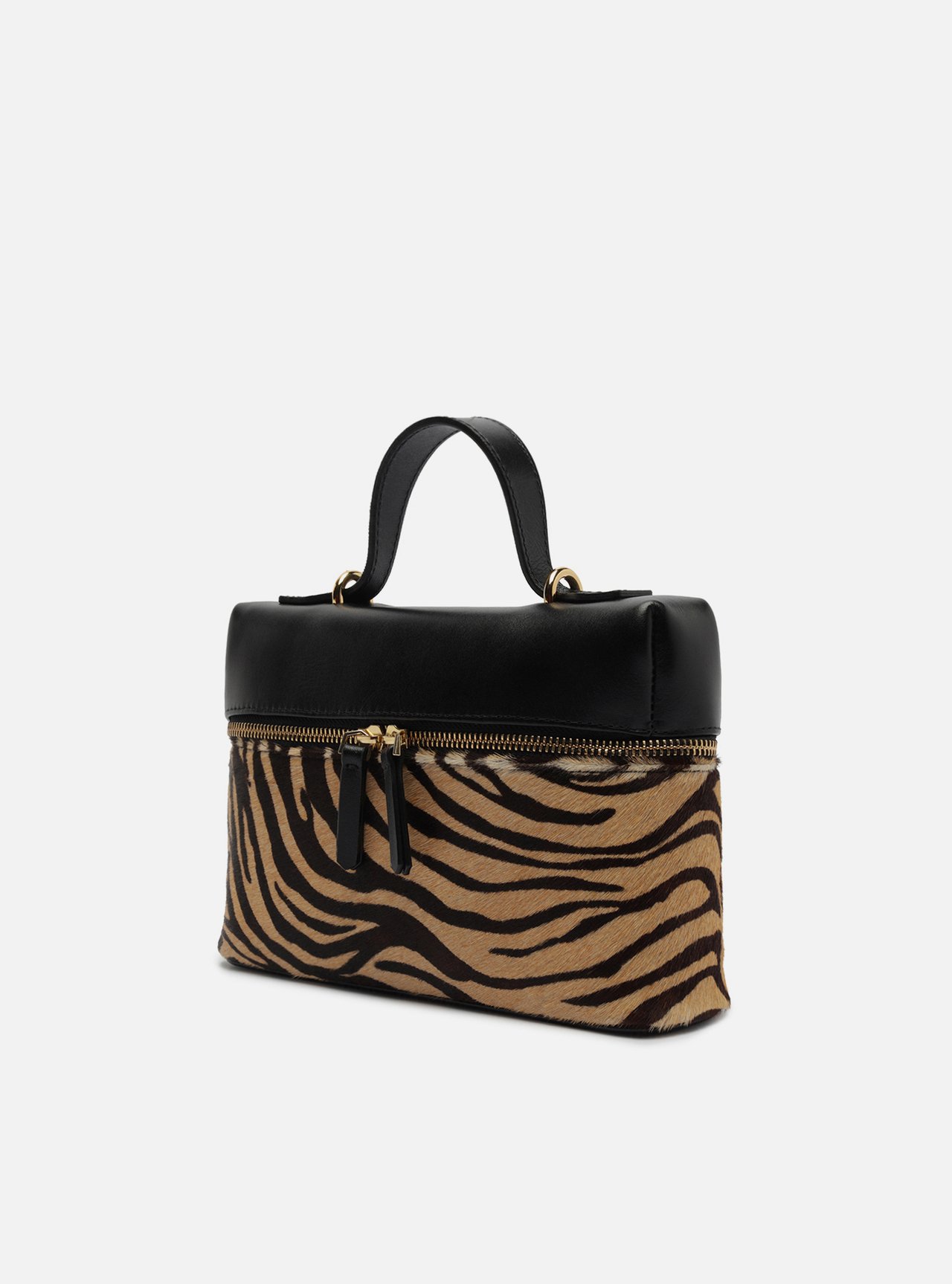 Bolsa Tiracolo Animal Print Couro Média — foto 2