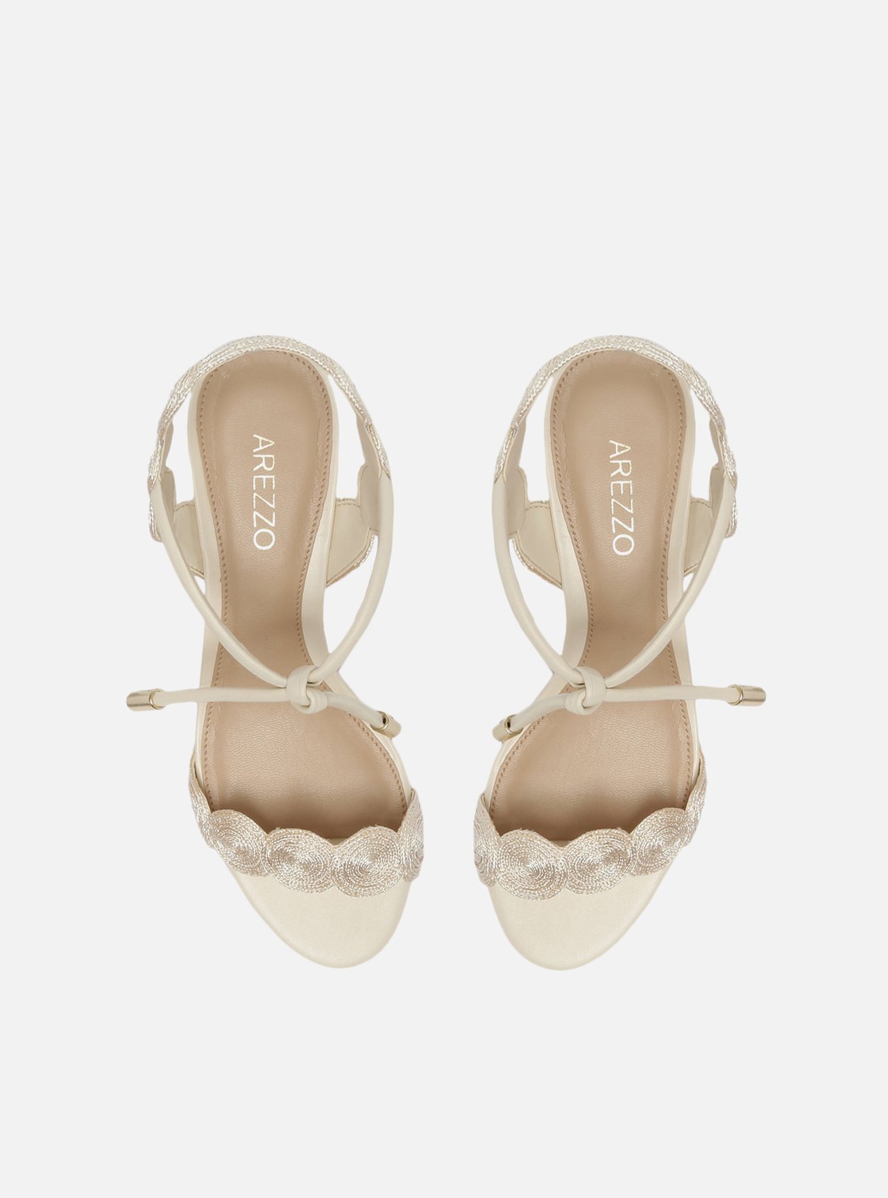 Sandália Off-White Bloco Tiras Bordadas — foto 5