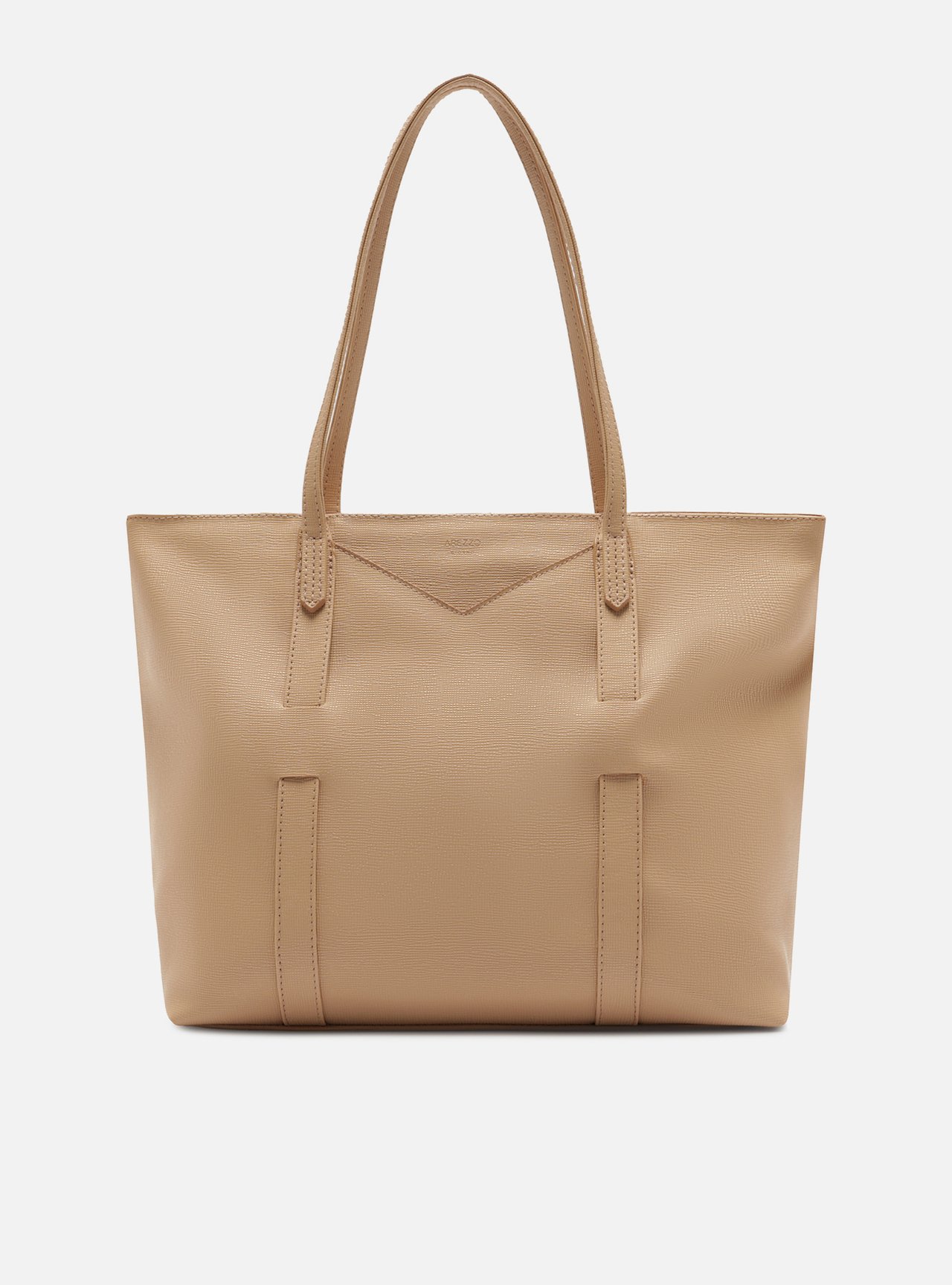 Bolsa Shopping Bege Grande Tiras Capa — foto 1