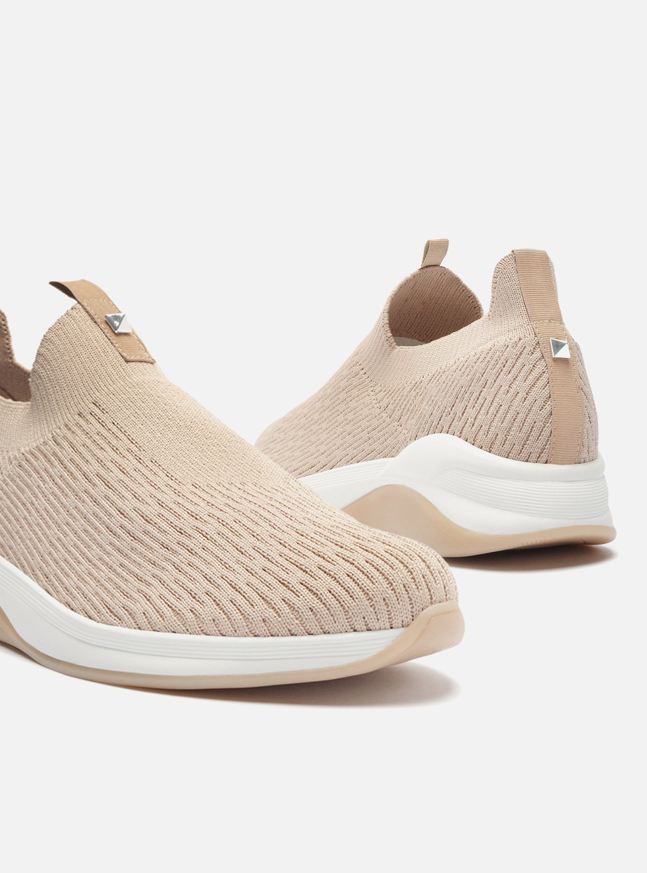 Tênis Slip On Salmão Knit Studs — foto 4