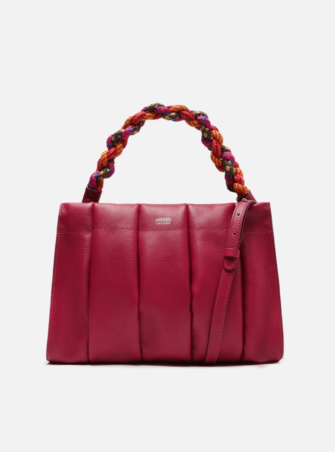 Bolsa Tote Rosa Couro Milano Grande