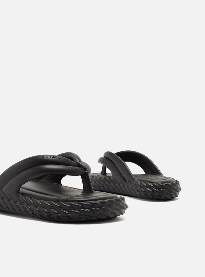 Sandália Preta Flatform Marrocos Bold