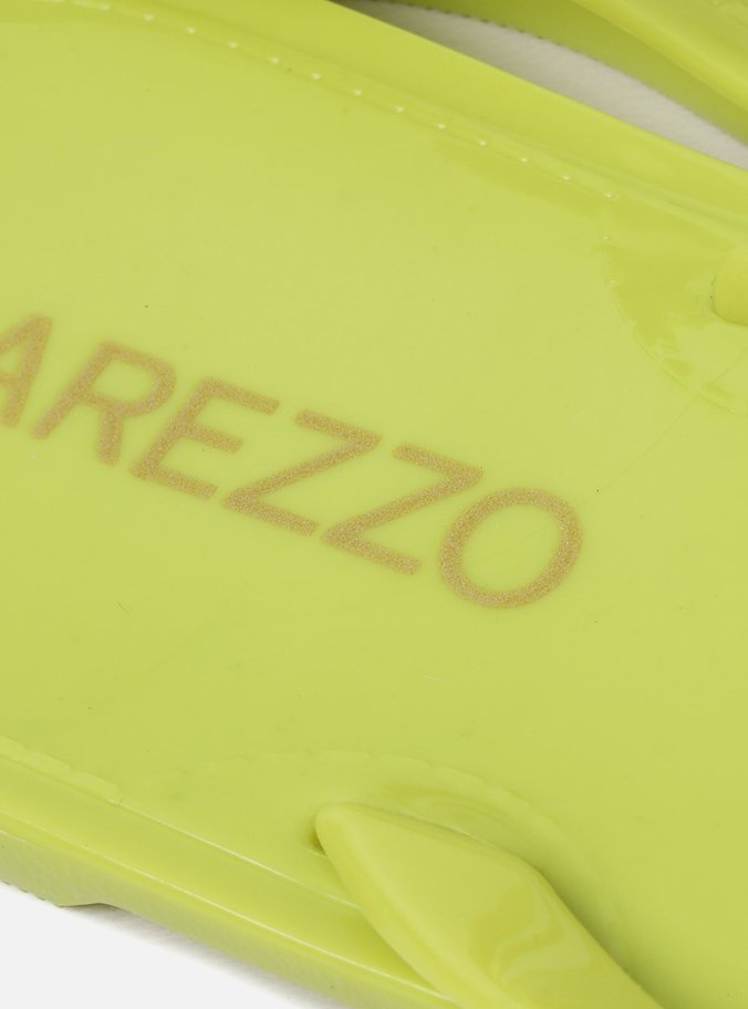 Rasteira Verde Flat Brizza