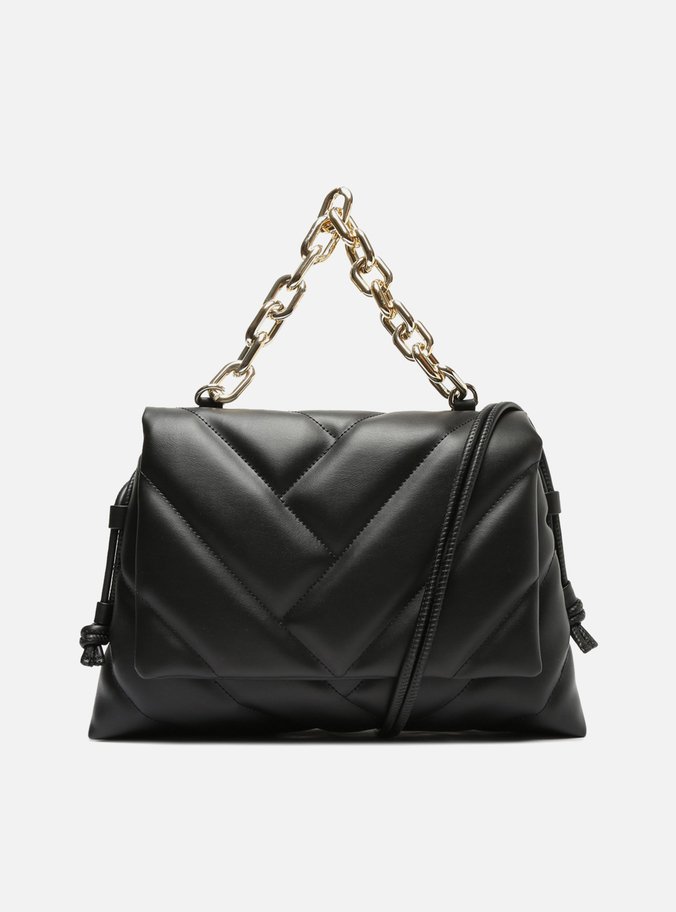 Bolsa Tiracolo Preta Matelassê Mel Grande
