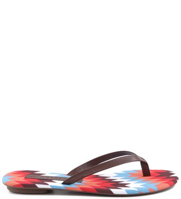Rasteira Ethnic Print