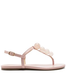 Sandália Rasteira Esferas Sugar Blush