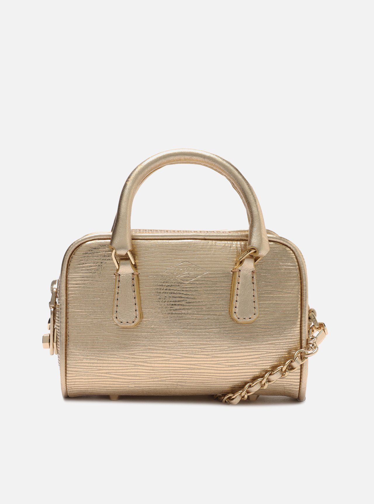 Mini Bag Dourada Couro Lívia | Arezzo