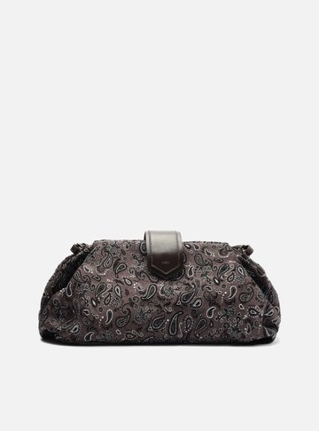 Bolsa Tiracolo Marrom Paisley Grande Livia
