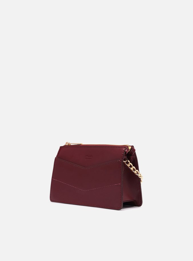 Bolsa Tiracolo Vermelha Pequena Costuras