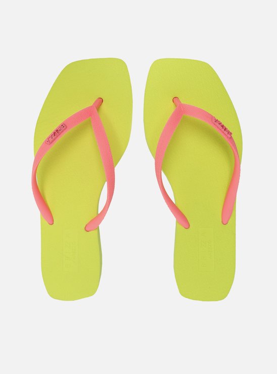Chinelo de Dedo Multicolorido Bico Quadrado Brizza