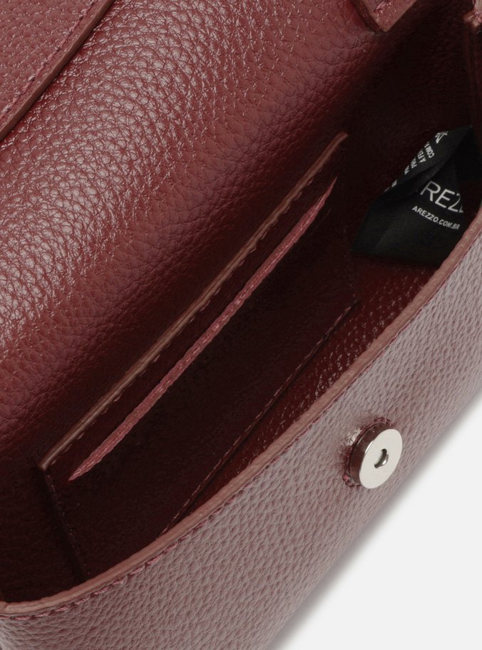 Bolsa Tiracolo Bordô Giorno Pequena Envelope