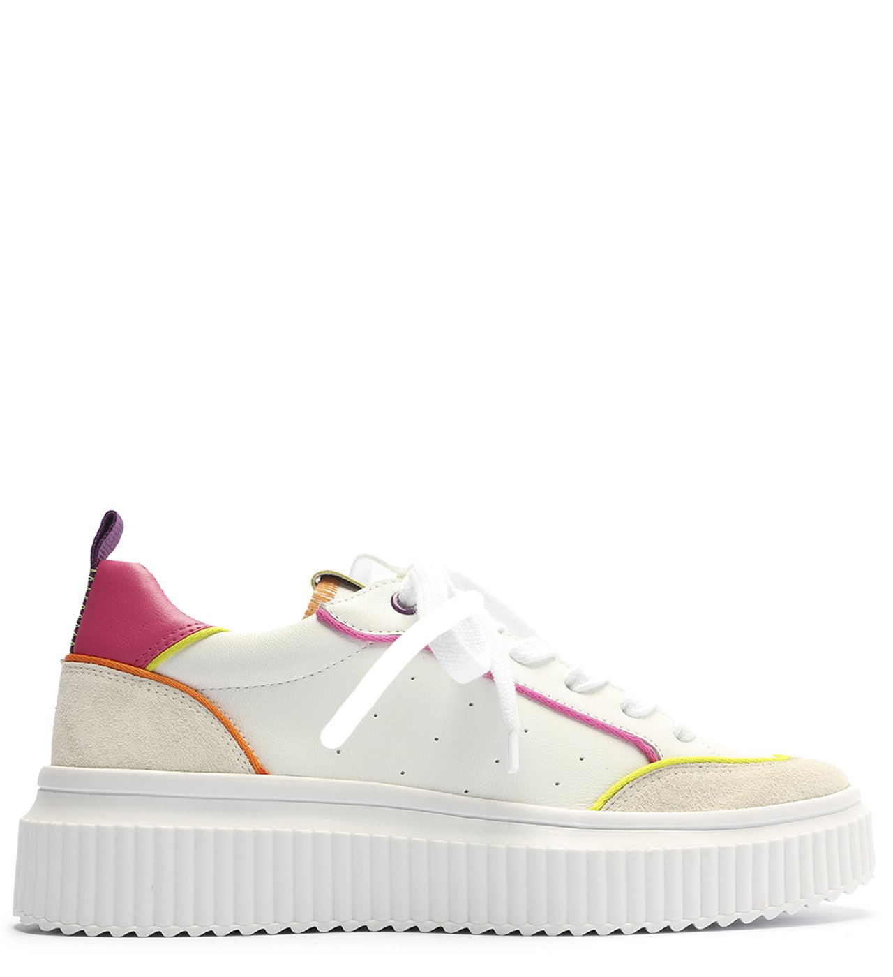 Tenis flatform branco arezzo hot sale