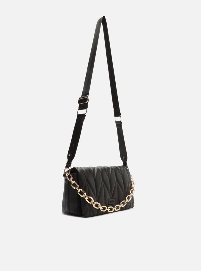 Bolsa Tiracolo Preta Matelassê Pequena