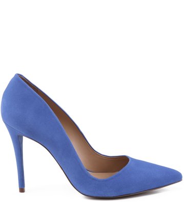 Scarpin Nobuck Azul
