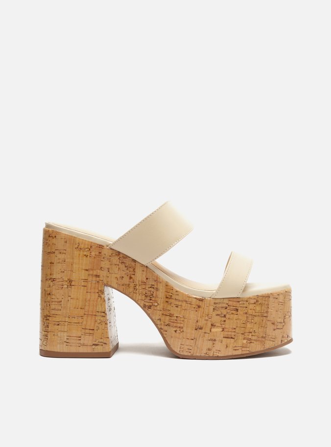 Tamanco Plataforma Off-White Natural