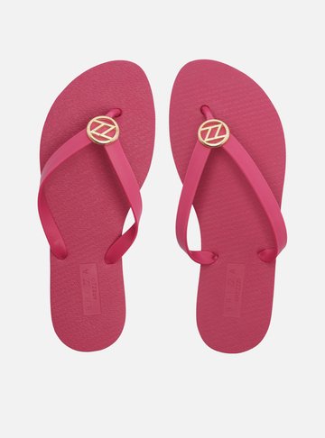 Arezzo — Chinelo Rosa Essential Metal ZZ