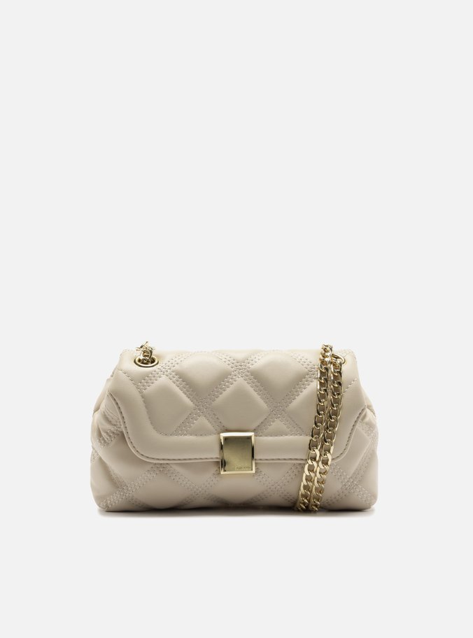 Bolsa Tiracolo Off-White Matelassê Pequena Corrente